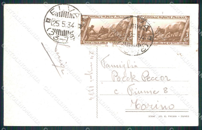 Cuneo Elva Valle Macra Maira cartolina MT5976 – retro