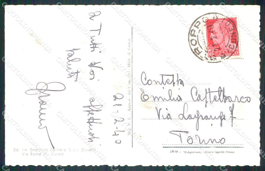 Cuneo Stroppo Valle Macra Maira cartolina MT5983 – retro