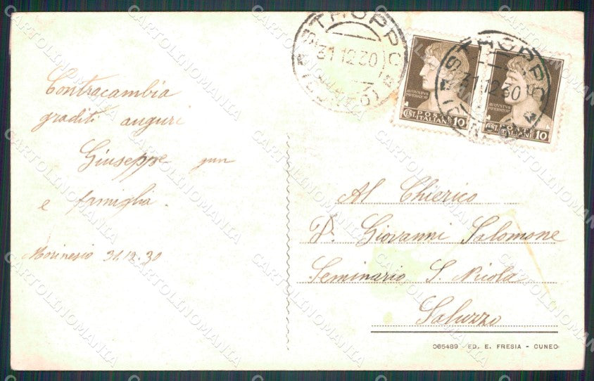 Cuneo Stroppo Valle Macra Maira cartolina MT5984 – retro