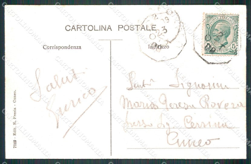 Cuneo Stroppo Valle Macra Maira cartolina MT5986 – retro