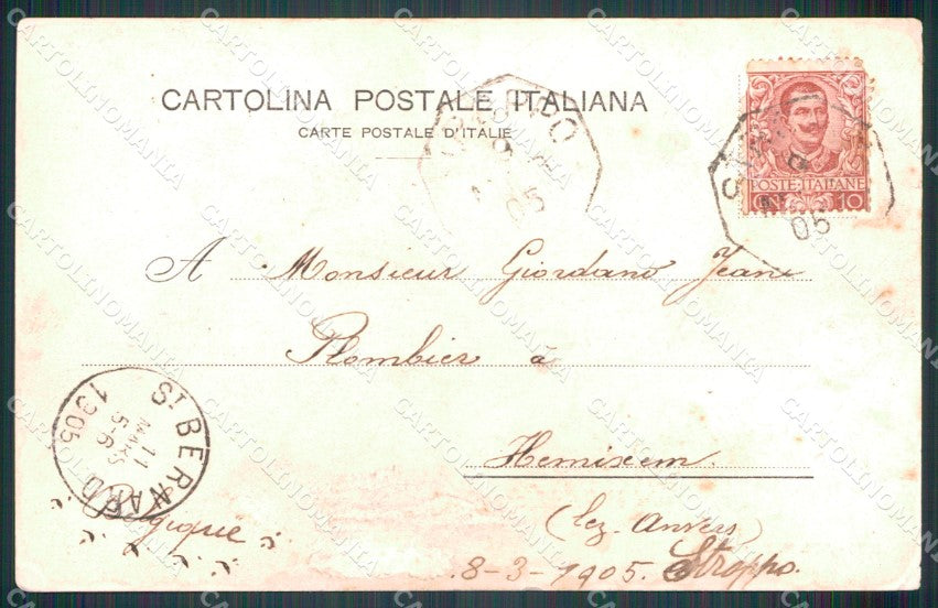 Cuneo Stroppo Valle Macra Maira ABRASA cartolina MT5987 – retro
