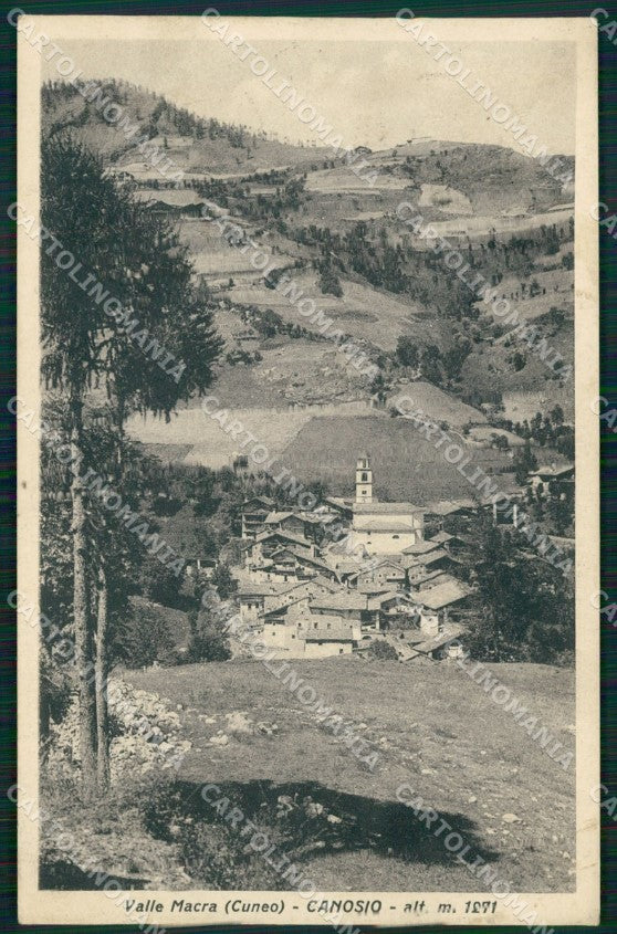 Cuneo Canosio Panorama Valle Macra Maira cartolina MT5995 – fronte