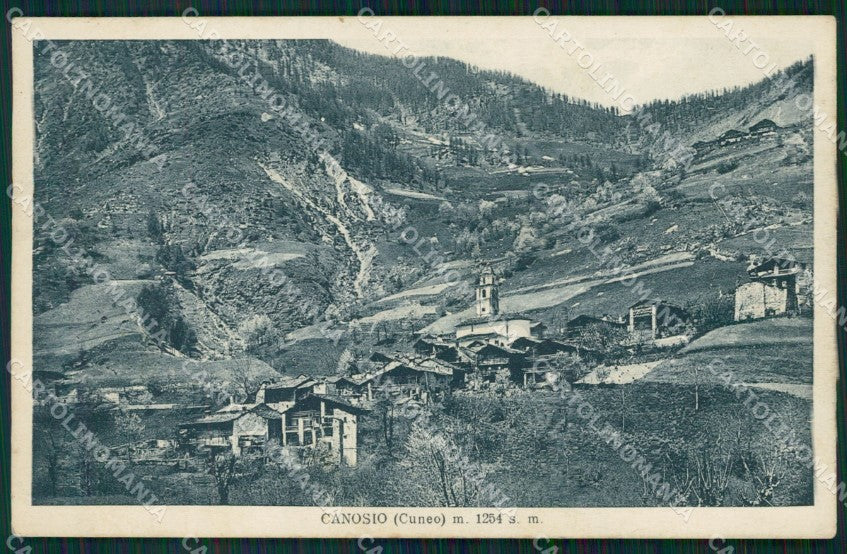 Cuneo Canosio Panorama Valle Macra Maira cartolina MT5996 – fronte