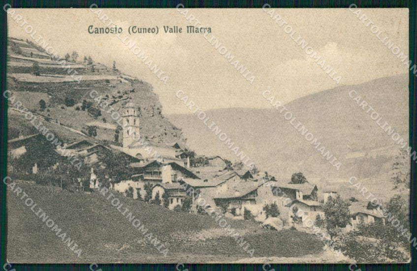 Cuneo Canosio Panorama Valle Macra Maira cartolina MT5997 – fronte