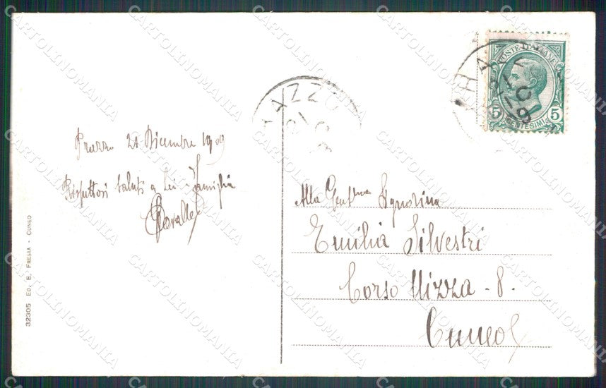 Cuneo Prazzo Inferiore Valle Macra Maira cartolina MT6000 – retro