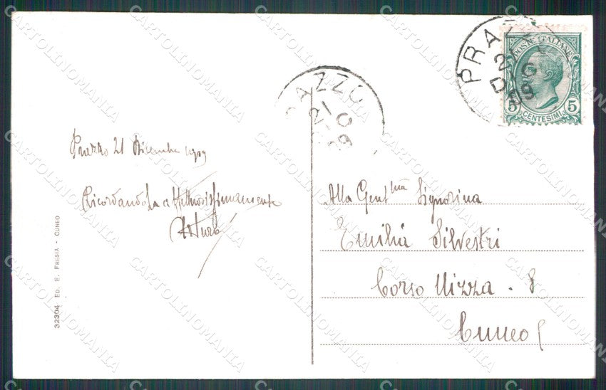 Cuneo Prazzo Valle Macra Maira cartolina MT6004 – retro