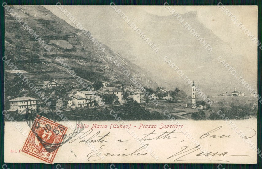 Cuneo Prazzo Superiore Valle Macra Maira cartolina MT6005 – fronte