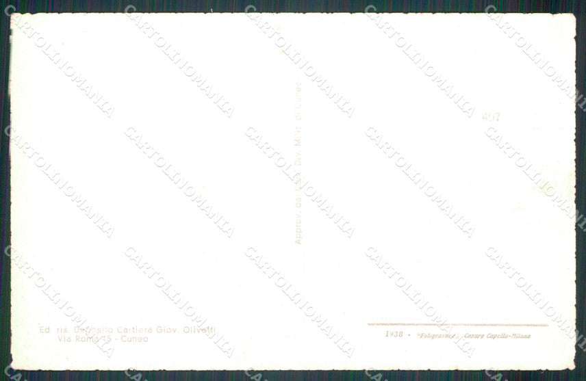 Cuneo Prazzo Santuario San Giacomo Valle Macra Maira cartolina MT6009 – retro