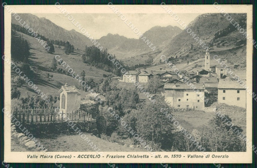 Cuneo Acceglio Chialvetta Valle Macra Maira cartolina MT6014 – fronte