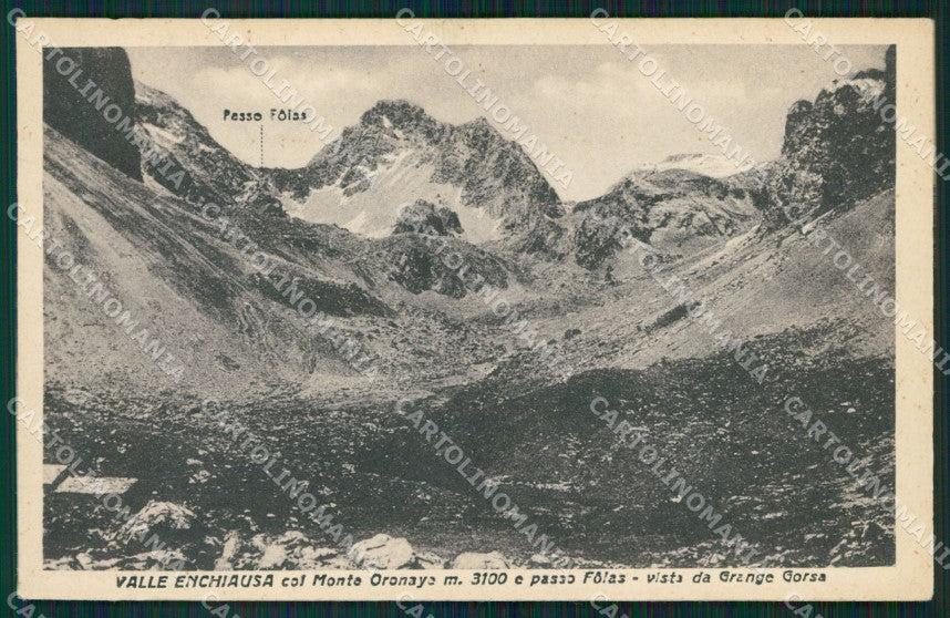 Cuneo Acceglio Colle Enchiausa Valle Macra Maira cartolina MT6016 – fronte