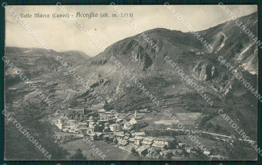Cuneo Acceglio Valle Macra Maira cartolina MT6017 – fronte