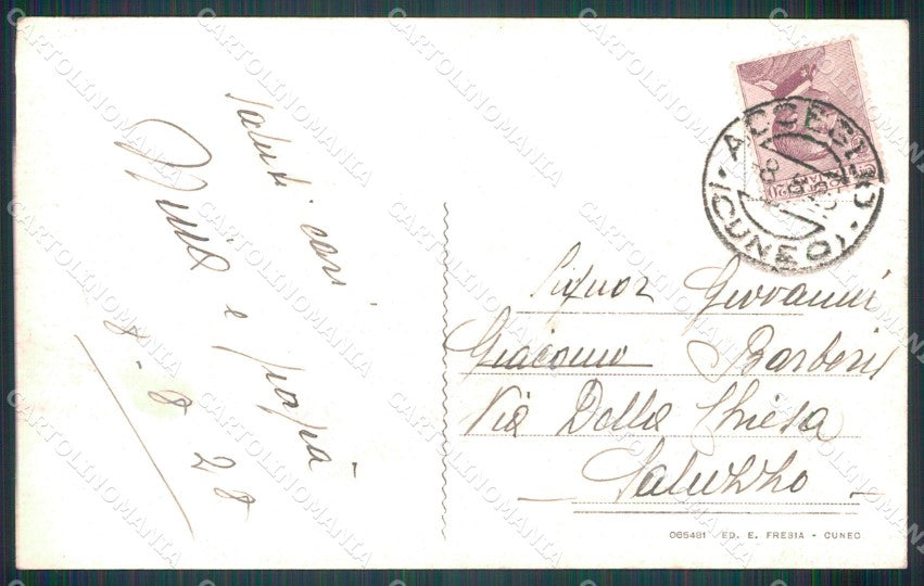 Cuneo Acceglio Valle Macra Maira cartolina MT6017 – retro