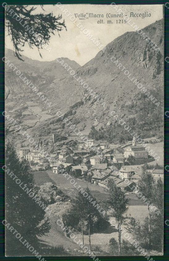 Cuneo Acceglio Valle Macra Maira cartolina MT6018 – fronte