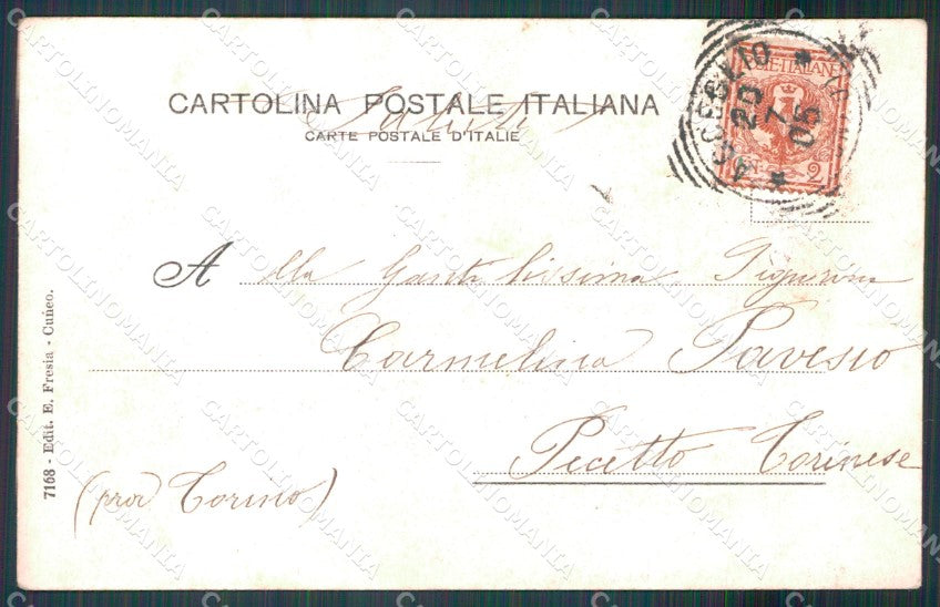 Cuneo Acceglio Valle Macra Maira cartolina MT6021 – retro