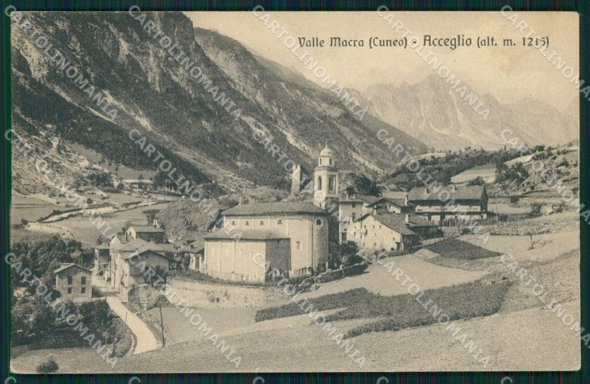 Cuneo Acceglio Valle Macra Maira cartolina MT6025 – fronte