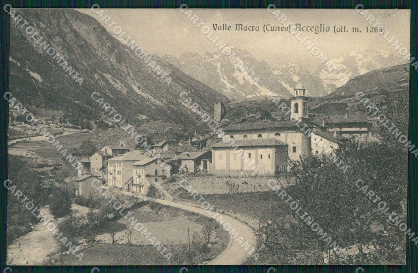 Cuneo Acceglio Valle Macra Maira cartolina MT6026 – fronte
