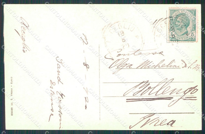 Cuneo Acceglio Valle Macra Maira cartolina MT6026 – retro