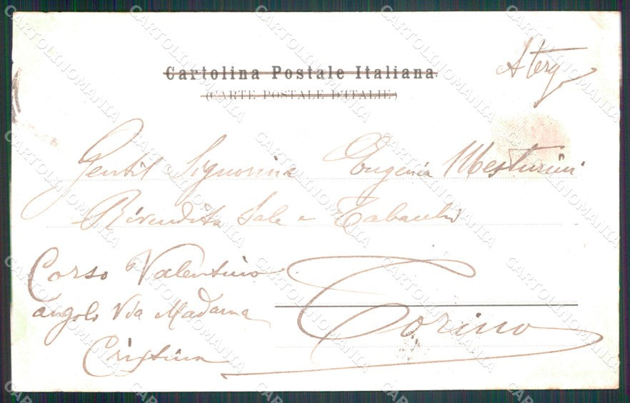 Cuneo Acceglio Valle Macra Maira cartolina MT6027 – retro