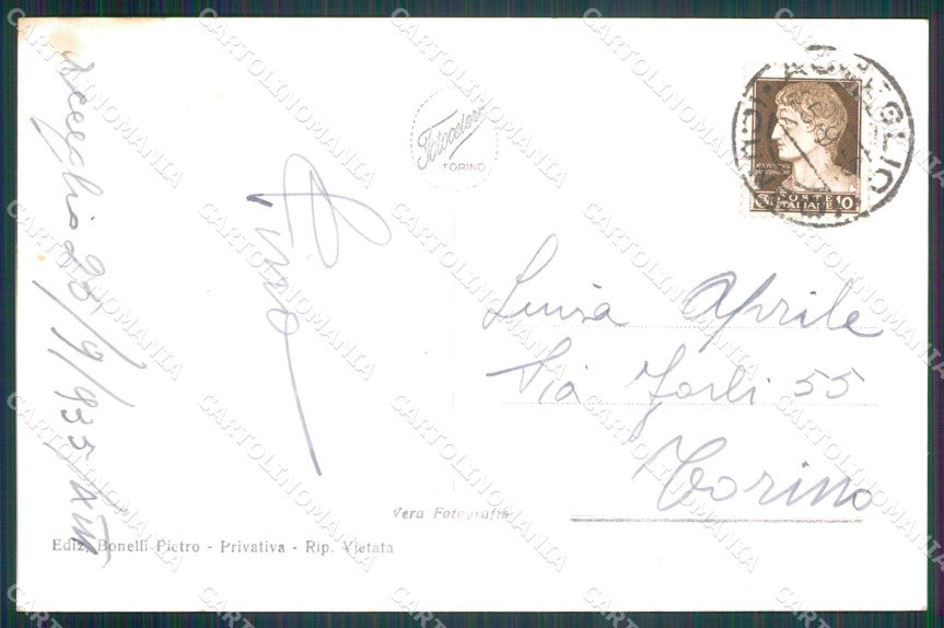 Cuneo Acceglio Valle Macra Maira Foto cartolina MT6029 – retro