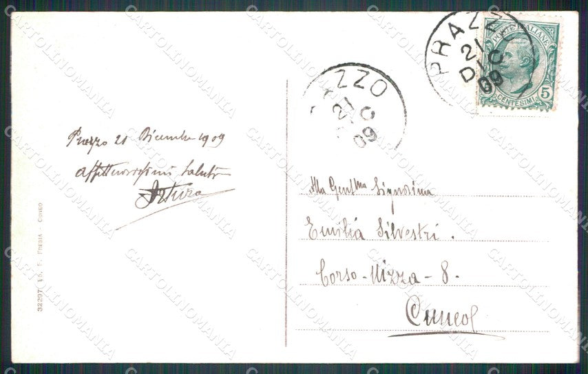 Cuneo Acceglio Valle Macra Saretto cartolina MT6039 – retro