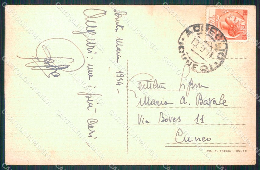 Cuneo Acceglio Valle Macra Saretto PIEGHINA cartolina MT6040 – retro