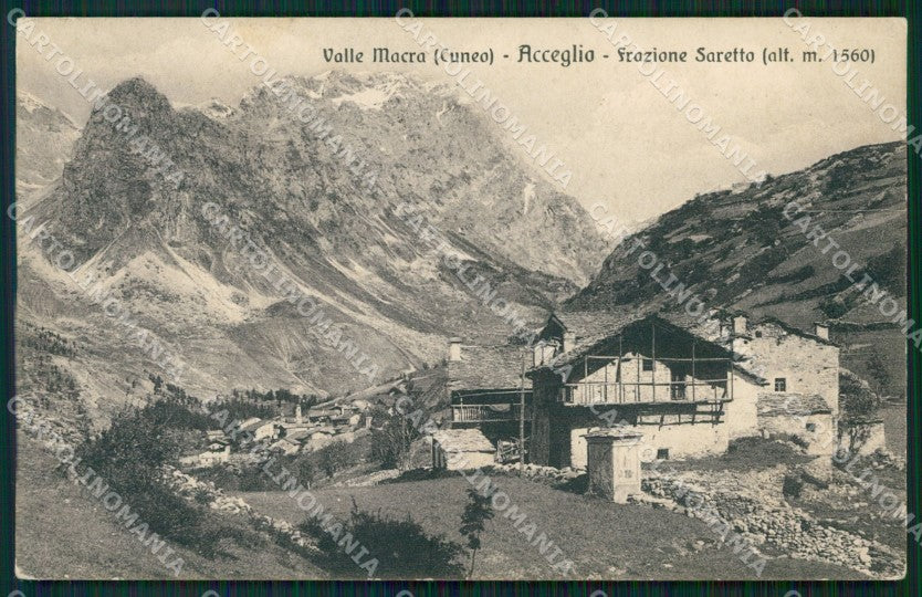 Cuneo Acceglio Valle Macra Lago Chiappera cartolina MT6042 – fronte