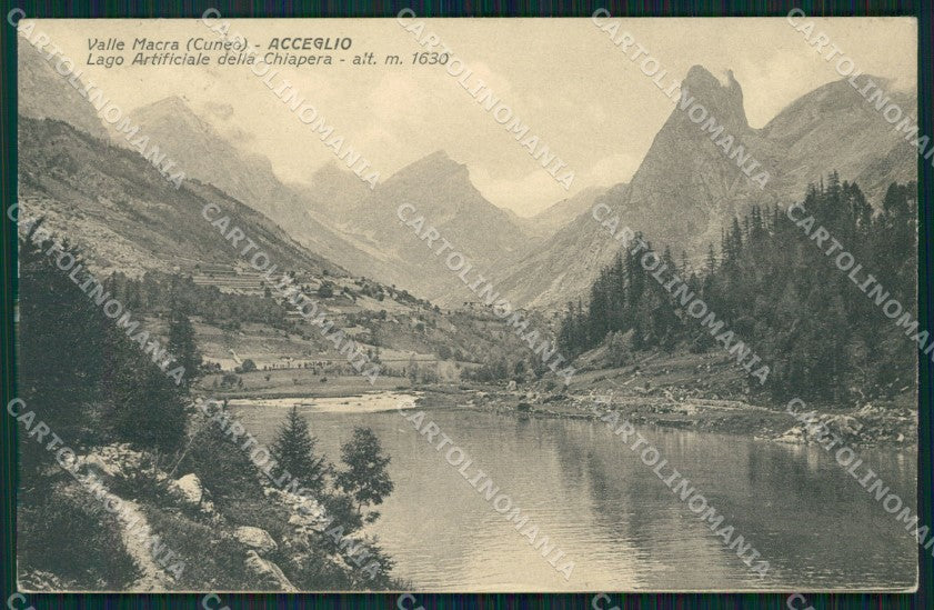 Cuneo Acceglio Valle Macra Lago Chiappera cartolina MT6044 – fronte
