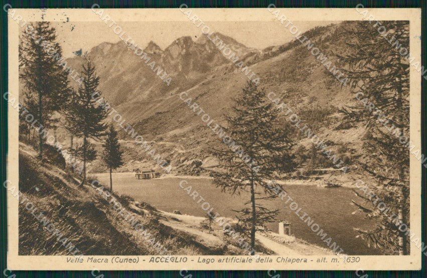 Cuneo Acceglio Valle Macra Lago Chiappera cartolina MT6045 – fronte