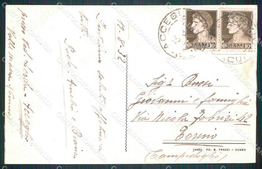 Cuneo Acceglio Valle Macra Chiappera cartolina MT6047 – retro