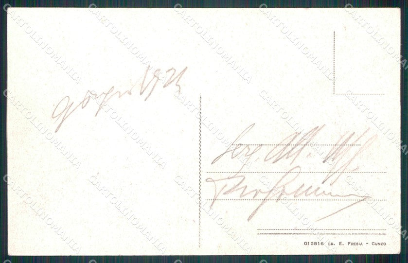 Cuneo Acceglio Valle Macra Lago Visaisa cartolina MT6055 – retro