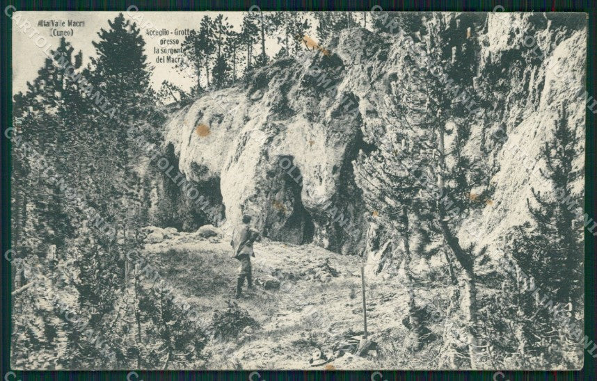 Cuneo Acceglio Valle Macra Grotte Sorgenti cartolina MT6060 – fronte