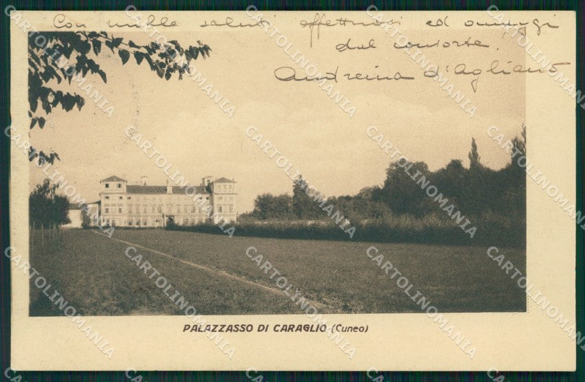 Cuneo Caraglio Palazzasso cartolina MT6068 – fronte