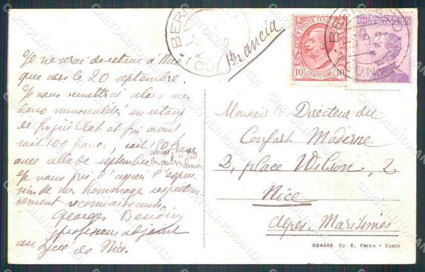Cuneo Bernezzo cartolina MT6071 – retro
