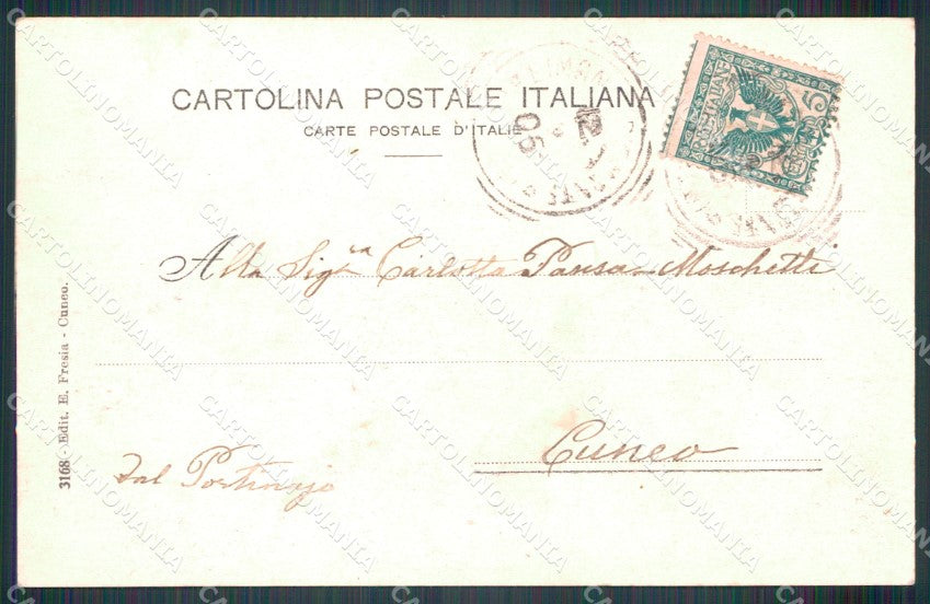 Cuneo Bernezzo cartolina MT6072 – retro