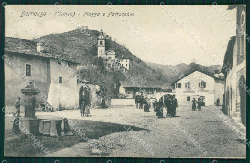 Cuneo Bernezzo Parrocchia cartolina MT6073 – fronte