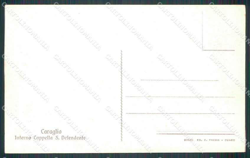 Cuneo Caraglio San Defendente cartolina MT6079 – retro