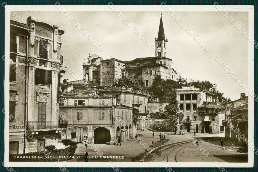 Cuneo Caraglio Piazza Vittorio Emanuele Foto cartolina MT6095 – fronte