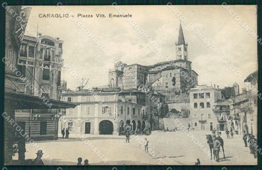 Cuneo Caraglio Piazza Vittorio Emanuele cartolina MT6096 – fronte