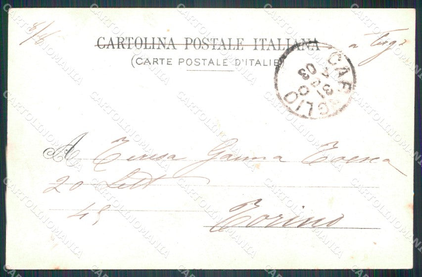 Cuneo Caraglio cartolina MT6097 – retro