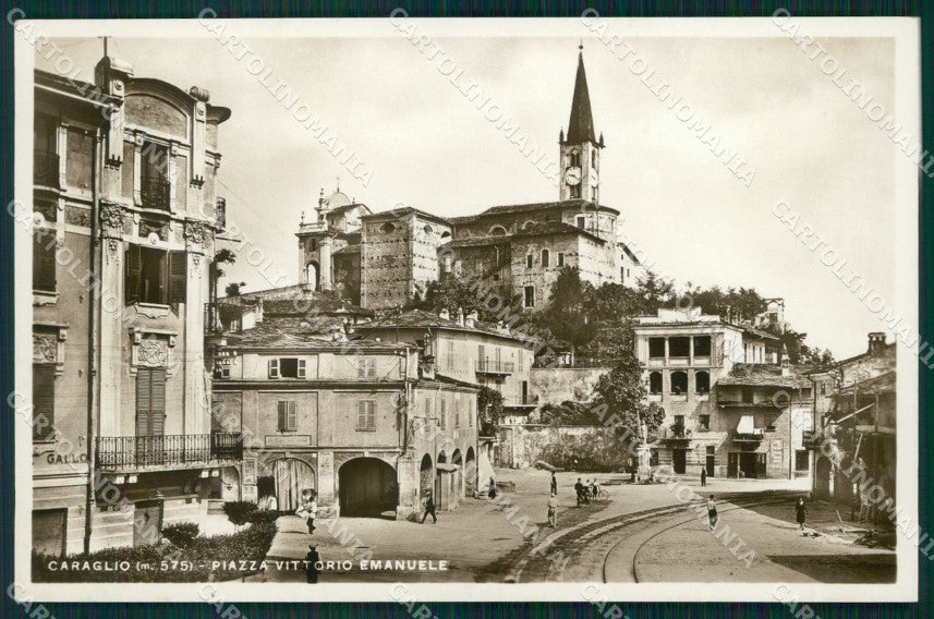 Cuneo Caraglio Piazza Vittorio Emanuele Foto cartolina MT6098 – fronte
