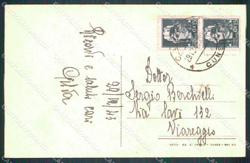 Cuneo Caraglio Madonna di Castello cartolina MT6109 – retro