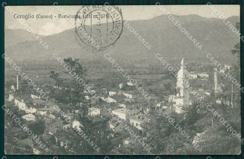 Cuneo Caraglio Panorama cartolina MT6121 – fronte