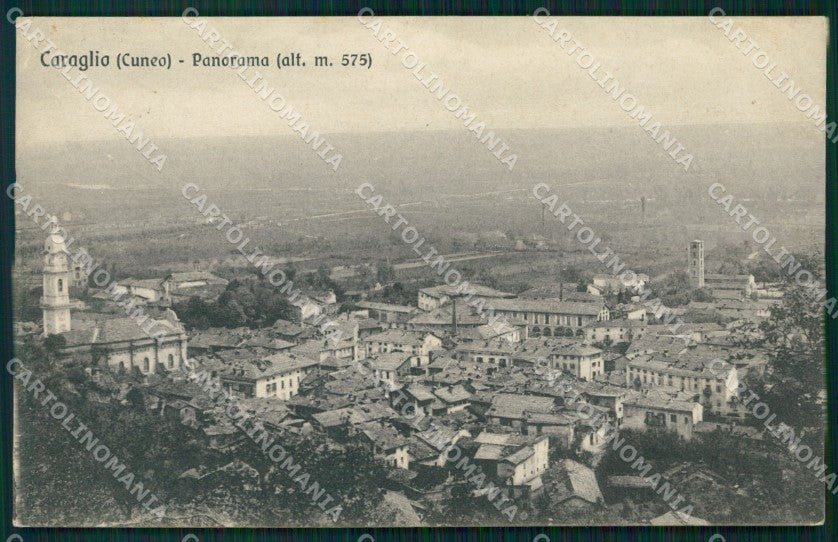 Cuneo Caraglio Panorama cartolina MT6124 – fronte