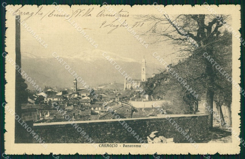 Cuneo Caraglio Panorama cartolina MT6137 – fronte