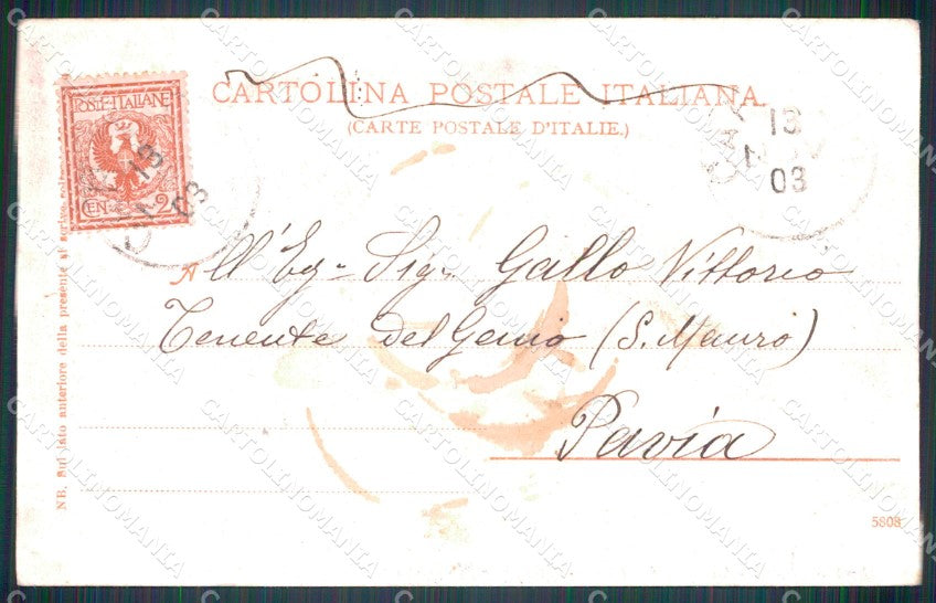 Cuneo Caraglio Via Maestra Processione cartolina MT6139 – retro