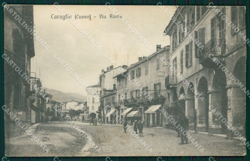Cuneo Caraglio Via Roma cartolina MT6141 – fronte