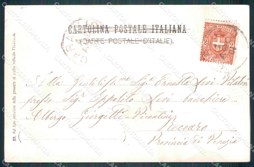 Cuneo Caraglio Via Maestra Salomone Foto cartolina MT6146 – retro