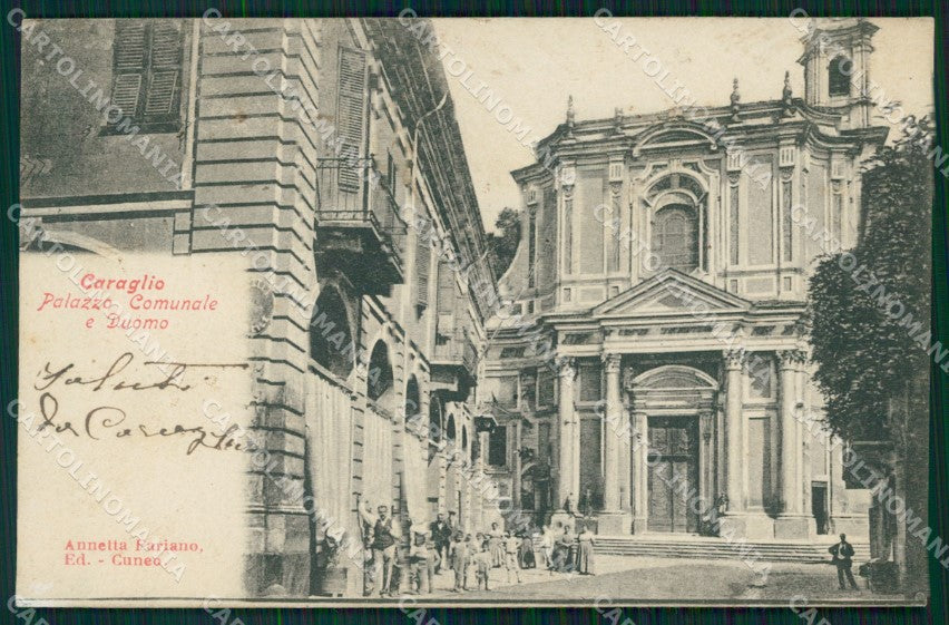 Cuneo Caraglio Palazzo Comunale cartolina MT6155 – fronte