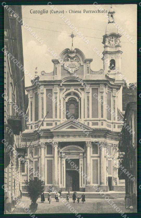 Cuneo Caraglio Chiesa Parrocchiale cartolina MT6157 – fronte