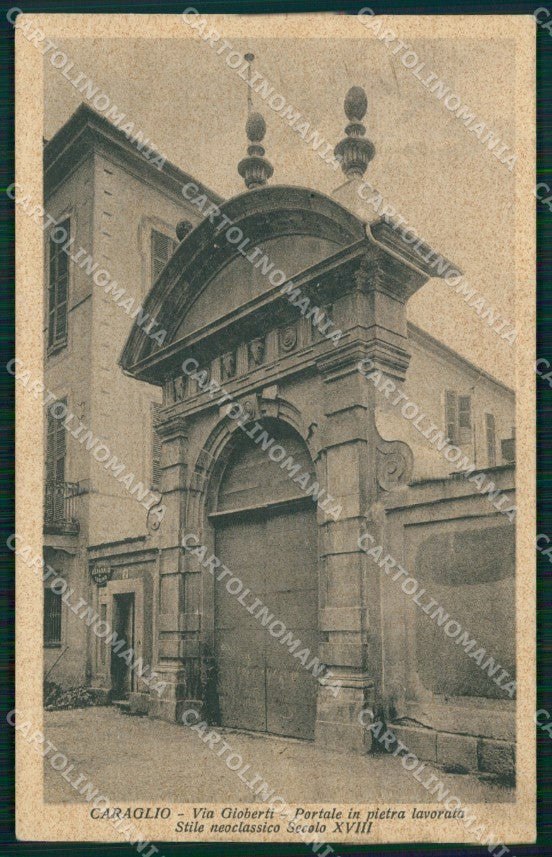 Cuneo Caraglio Via Gioberti cartolina MT6168 – fronte